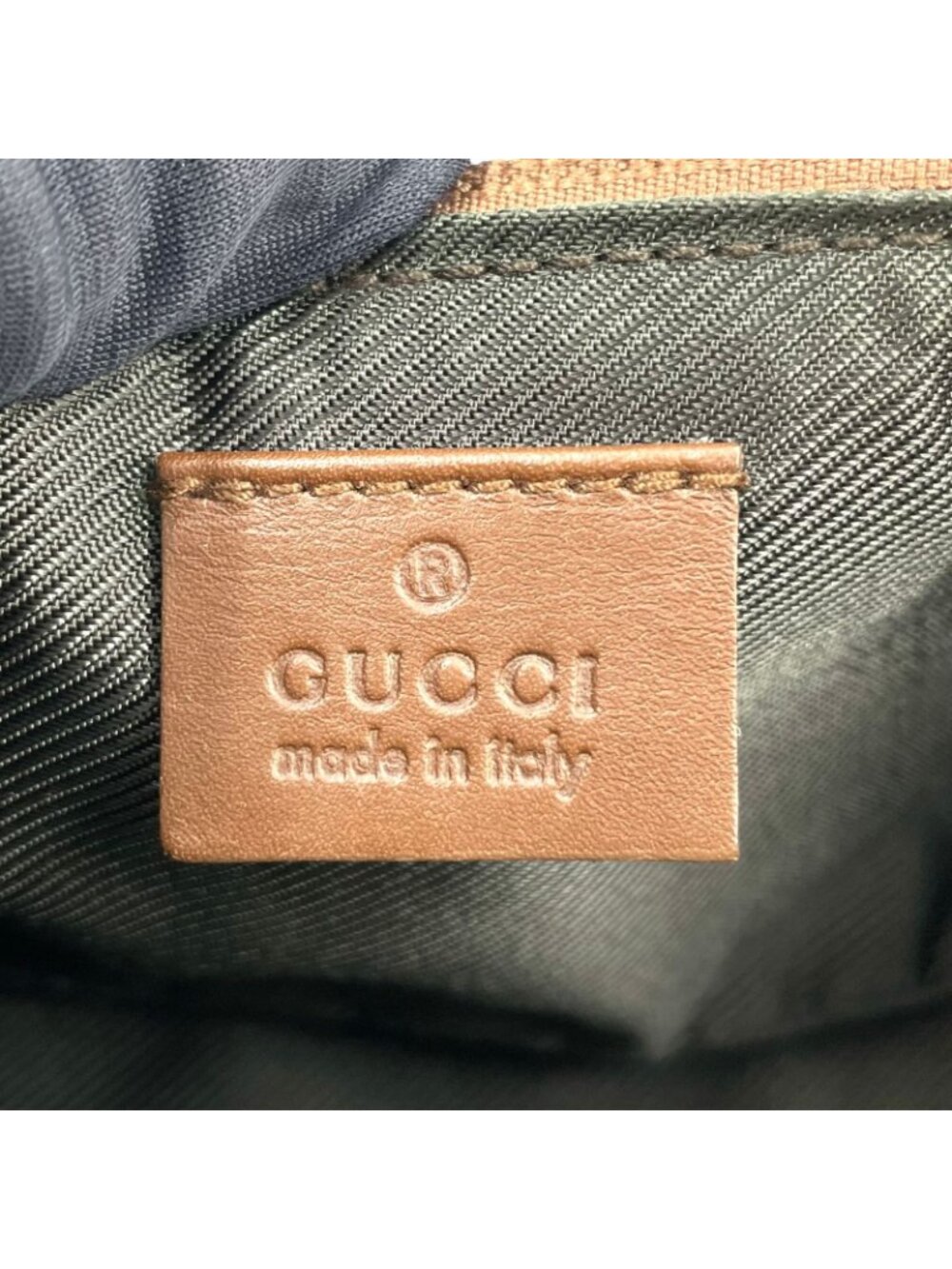 Gucci GG Canvas Pouch Brown Light Handbag Silver - Picture 4 of 13